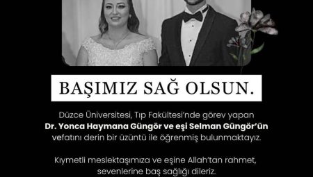 Dr. Yonca Haymana ve Eşi Selman Güngör Yaşamını Yitirdi